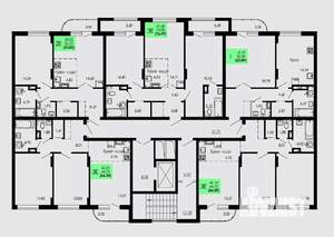 3-к квартира, строящийся дом, 76м2, 4/9 этаж