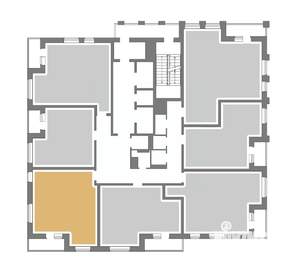 1-к квартира, вторичка, 45м2, 23/25 этаж