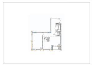 2-к квартира, строящийся дом, 62м2, 5/14 этаж