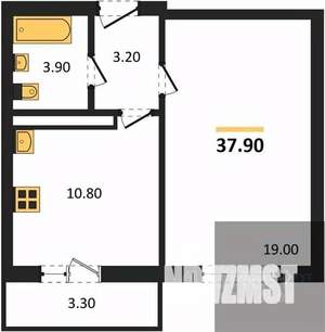 1-к квартира, вторичка, 38м2, 6/17 этаж