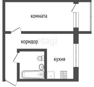 1-к квартира, вторичка, 34м2, 16/18 этаж
