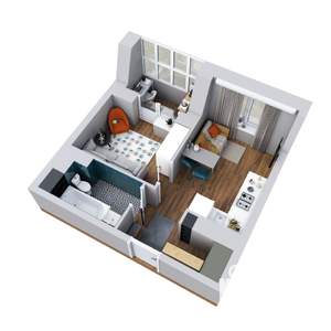 1-к квартира, вторичка, 28м2, 7/25 этаж
