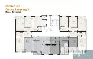 3-к квартира, вторичка, 87м2, 3/17 этаж