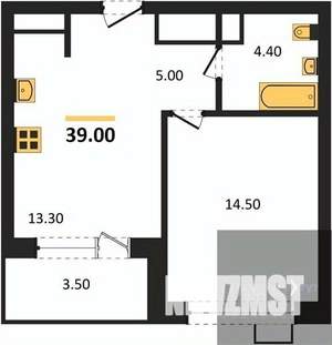 1-к квартира, вторичка, 39м2, 5/13 этаж