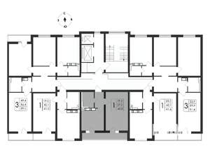 1-к квартира, вторичка, 40м2, 4/17 этаж