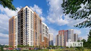 2-к квартира, строящийся дом, 47м2, 16/18 этаж