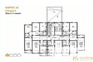 1-к квартира, вторичка, 38м2, 13/17 этаж