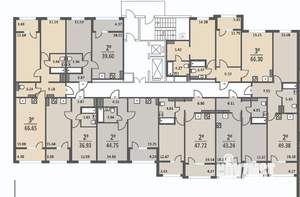 2-к квартира, вторичка, 67м2, 17/18 этаж