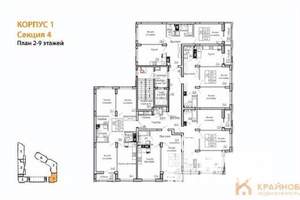 2-к квартира, вторичка, 61м2, 3/13 этаж