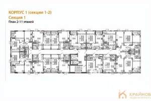 1-к квартира, вторичка, 40м2, 2/11 этаж