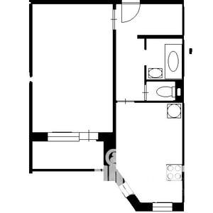 1-к квартира, вторичка, 42м2, 2/10 этаж