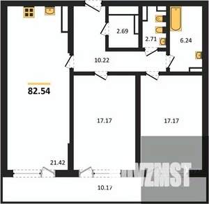 2-к квартира, вторичка, 83м2, 7/23 этаж