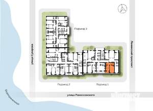 1-к квартира, вторичка, 35м2, 11/21 этаж