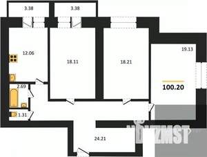 3-к квартира, вторичка, 100м2, 8/16 этаж