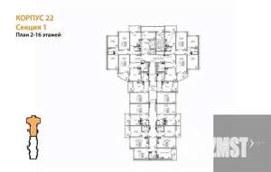 1-к квартира, вторичка, 44м2, 9/17 этаж