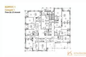 1-к квартира, строящийся дом, 59м2, 25/25 этаж