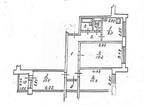 3-к квартира, вторичка, 68м2, 6/10 этаж