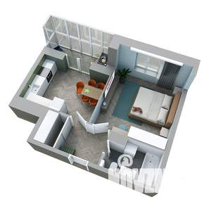 1-к квартира, вторичка, 42м2, 23/25 этаж