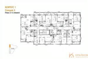 2-к квартира, строящийся дом, 58м2, 12/15 этаж