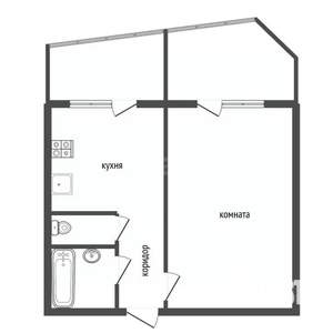 1-к квартира, вторичка, 37м2, 14/16 этаж