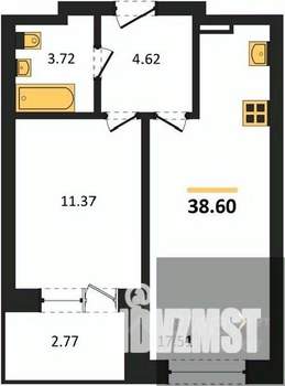 1-к квартира, вторичка, 39м2, 3/28 этаж
