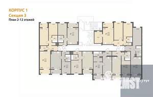 1-к квартира, вторичка, 49м2, 5/18 этаж