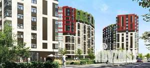 1-к квартира, строящийся дом, 43м2, 2/13 этаж