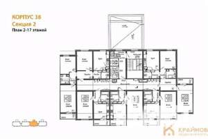 1-к квартира, вторичка, 38м2, 4/17 этаж