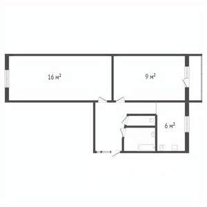 2-к квартира, вторичка, 45м2, 3/5 этаж