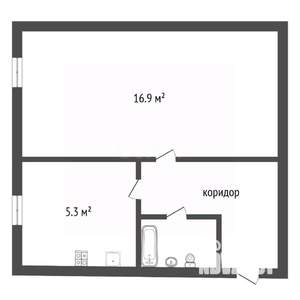 1-к квартира, вторичка, 29м2, 2/3 этаж