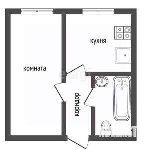 1-к квартира, вторичка, 35м2, 4/17 этаж
