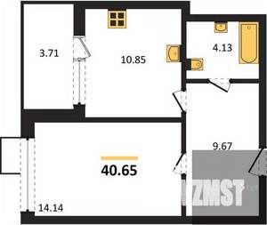 1-к квартира, вторичка, 41м2, 4/21 этаж