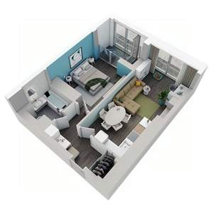 1-к квартира, вторичка, 57м2, 3/9 этаж