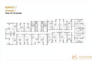 2-к квартира, вторичка, 52м2, 18/28 этаж