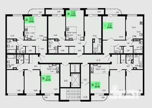 3-к квартира, строящийся дом, 66м2, 8/9 этаж