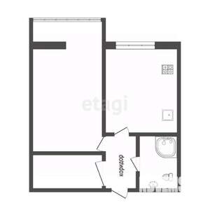 1-к квартира, вторичка, 40м2, 16/18 этаж