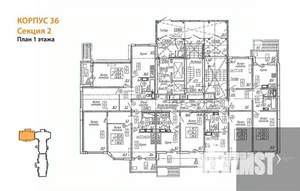 2-к квартира, вторичка, 61м2, 1/17 этаж