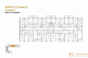 1-к квартира, вторичка, 38м2, 17/18 этаж