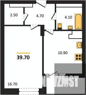 1-к квартира, вторичка, 40м2, 25/25 этаж