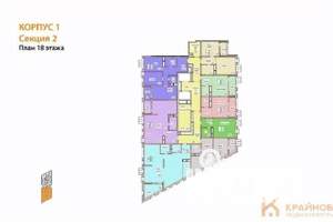 3-к квартира, сданный дом, 79м2, 18/21 этаж