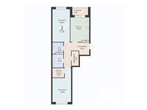 2-к квартира, вторичка, 71м2, 10/14 этаж