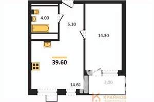 1-к квартира, вторичка, 40м2, 2/11 этаж