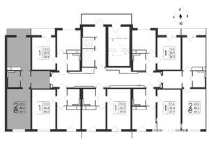 2-к квартира, вторичка, 50м2, 18/19 этаж