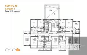 1-к квартира, вторичка, 38м2, 6/17 этаж