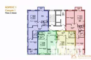 1-к квартира, вторичка, 57м2, 2/9 этаж