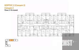 2-к квартира, вторичка, 68м2, 7/18 этаж