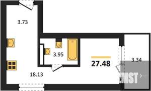 Студия квартира, вторичка, 27м2, 17/28 этаж