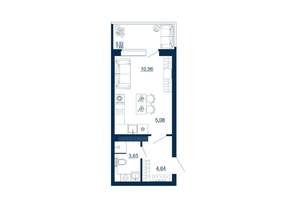 Студия квартира, вторичка, 26м2, 3/17 этаж