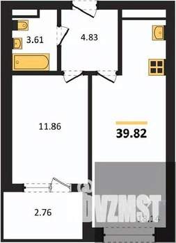 1-к квартира, вторичка, 40м2, 5/28 этаж
