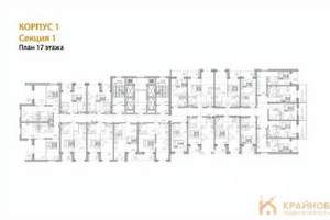 1-к квартира, вторичка, 40м2, 17/28 этаж